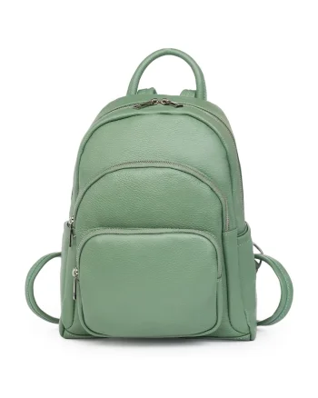 Rucsac din piele naturala Alghero - Verde