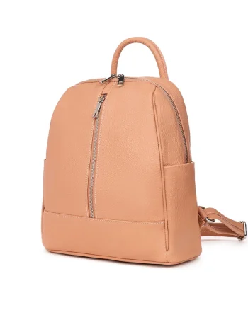 Rucsac din piele naturala Silvio - Roz