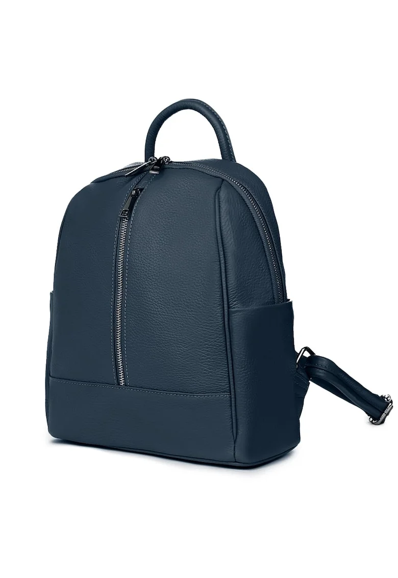 Rucsac din piele naturala Silvio - Bleumarin