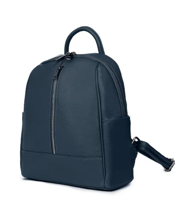Rucsac din piele naturala Silvio - Bleumarin