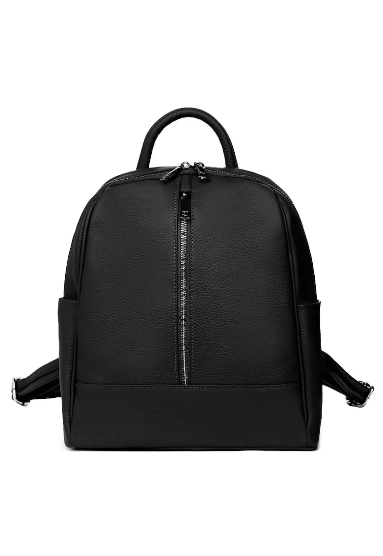 Rucsac din piele naturala Silvio - Negru