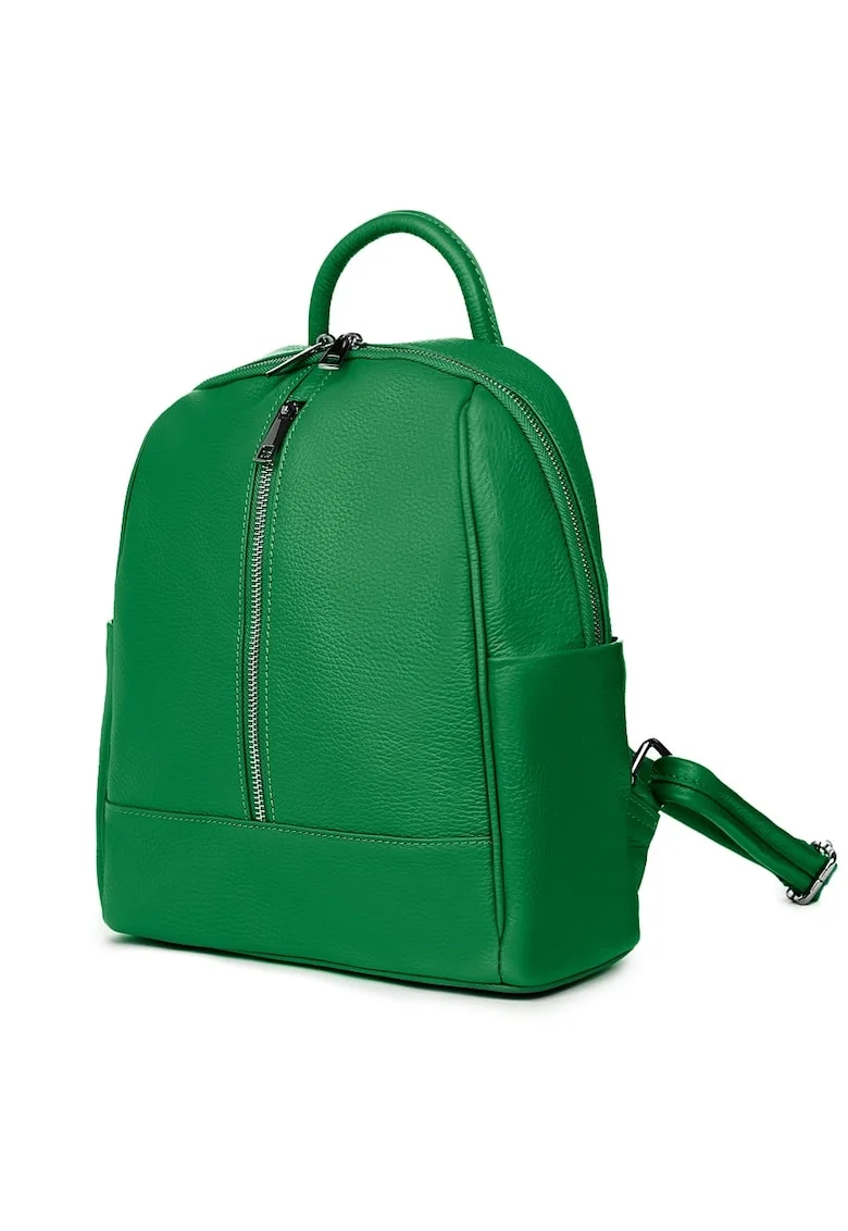 Rucsac din piele naturala Silvio - Verde