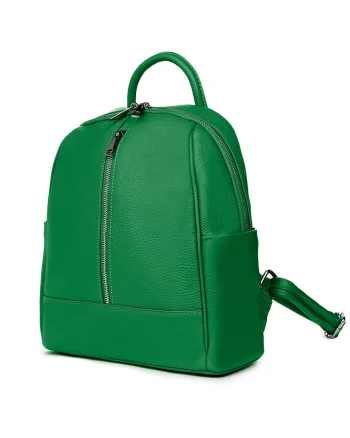 Rucsac din piele naturala Silvio - Verde