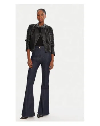 Jacketa biker din piele ecologica