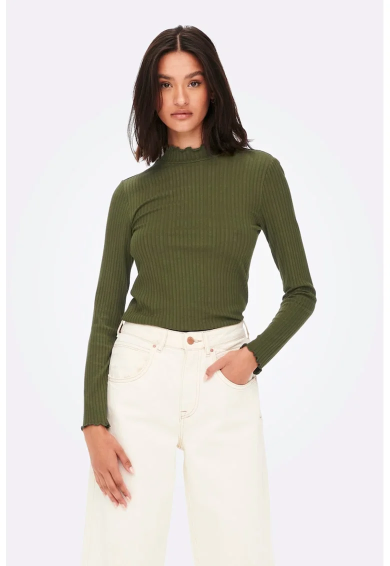 Bluza slim fit Fransiska - Verde inchis