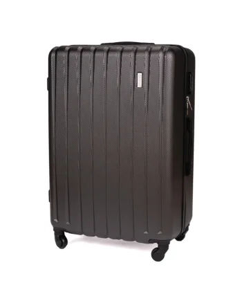 Troller rigid de voiaj din ABS - marime medie 22'' STL902 - gri inchis