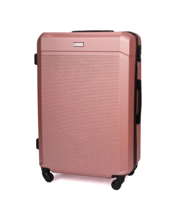 Troler mediu de calatorie 22"  STL945 ABS roz - valiza rigida M