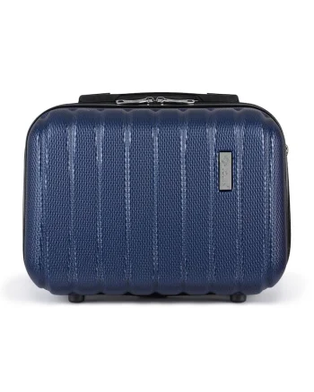 Beauty case rigid din ABS - 14'' STL902 - albastru inchis