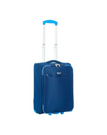 Troler de cabina  SW233 - 52x34.5x20 cm - bagaj de mana - poliester - 2 roti - bleumarin