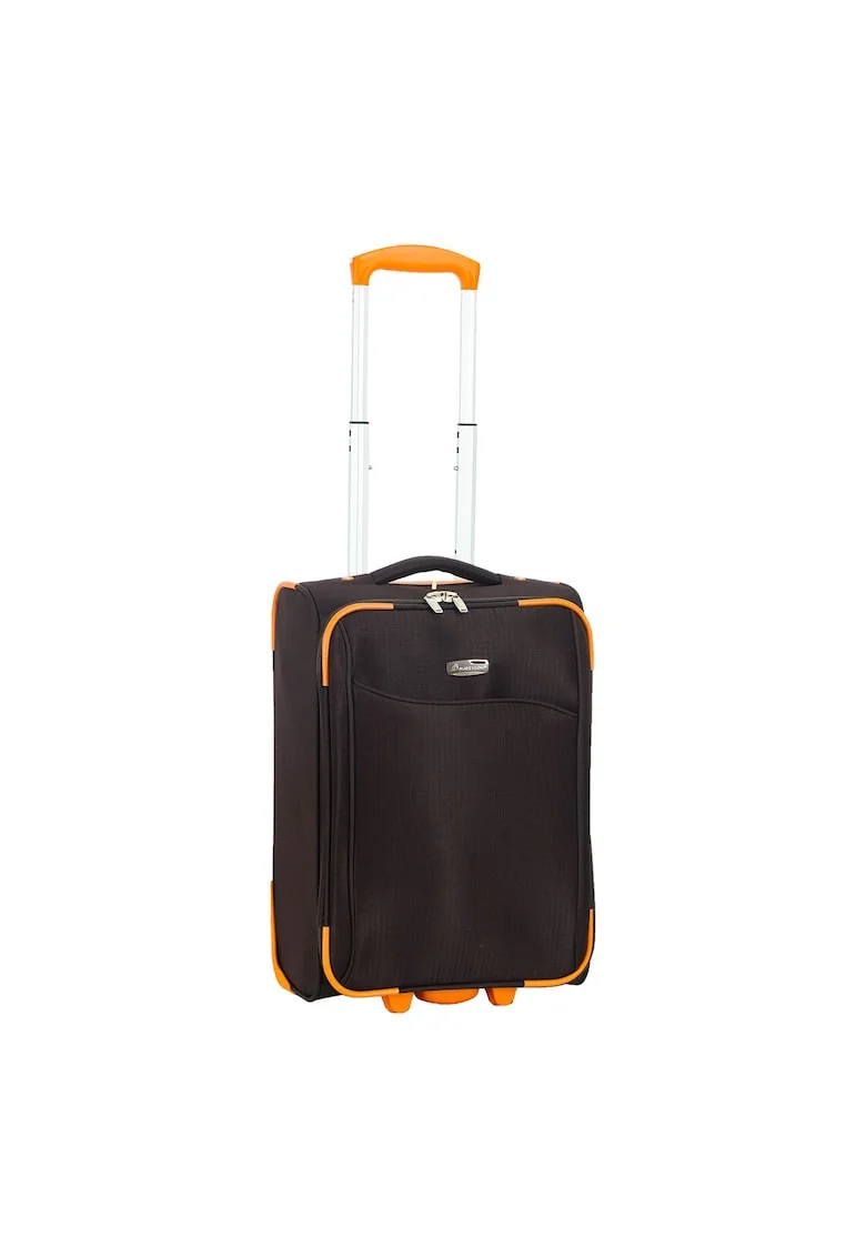 Troler de cabina  SW233 - 52x34.5x20 cm - bagaj de mana - poliester - 2 roti - maro