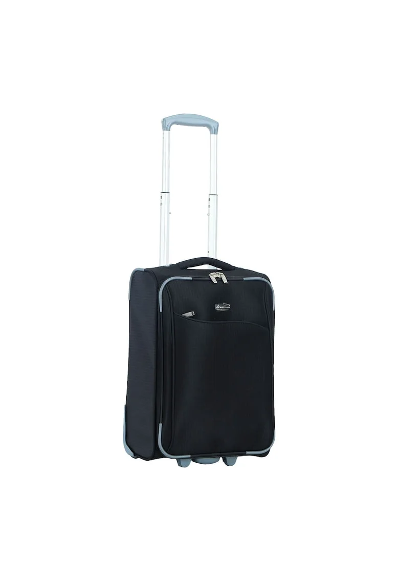 Troler de cabina  SW233 - 52x34.5x20 cm - bagaj de mana - poliester - 2 roti - negru
