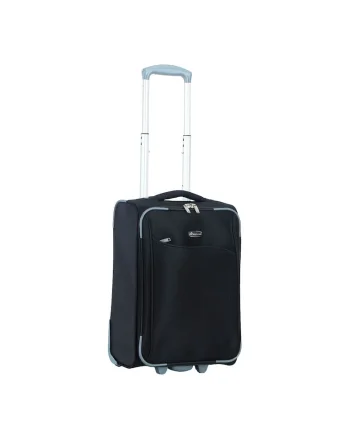 Troler de cabina  SW233 - 52x34.5x20 cm - bagaj de mana - poliester - 2 roti - negru