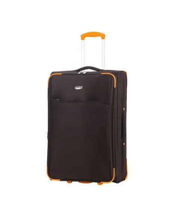 Troler mare extensibil  SW233 - 72x44.5x25 cm - +30% capacitate - bagaj de cala - poliester - 2 roti - maro