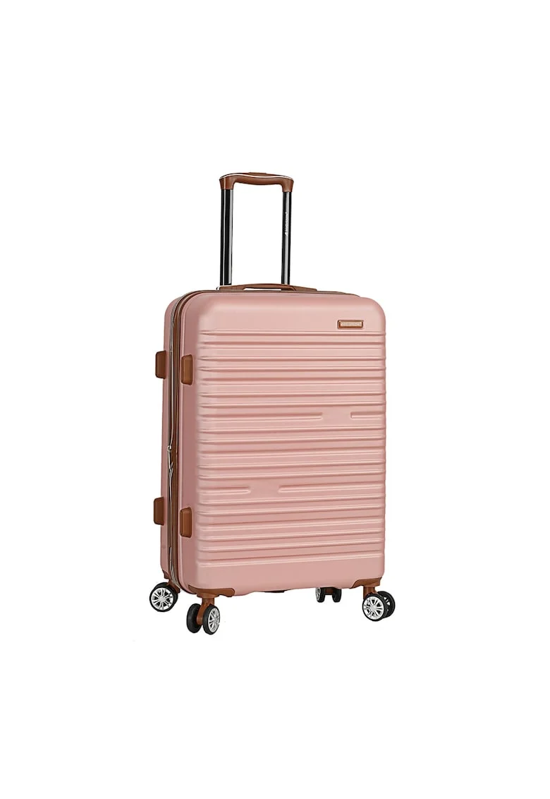 Troler mediu extensibil  SW33803 - ABS - cifru - 4 roti duble - 67 cm - rose