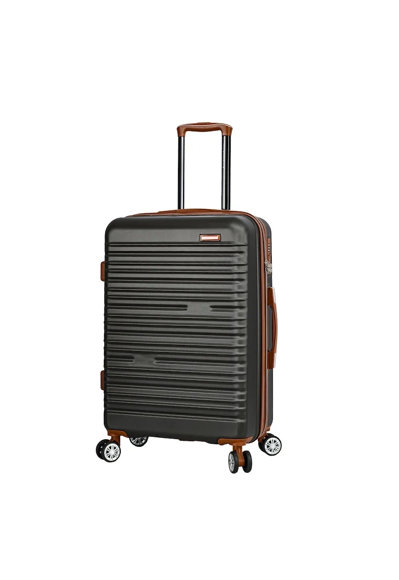 Troler mediu extensibil  SW33803 - ABS - cifru - 4 roti duble - 67 cm - antracit
