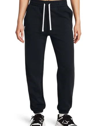 Pantaloni lejeri pentru antrenament Rival - Negru stins/Alb optic