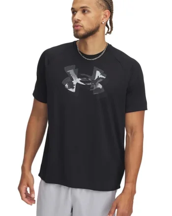 Tricou cu maneci raglan - pentru antrenament - Negru/Gri antracit