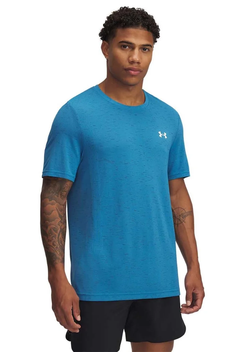 Tricou fara cusaturi - pentru fitness Vanish - Albastru glaciar