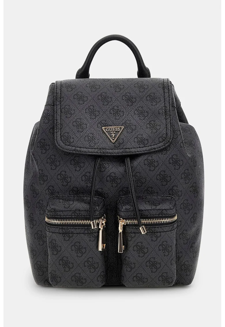 Rucsac cu model monograma Manhattan II - Gri antracit