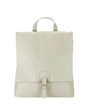 Rucsac 2 in 1 negru din piele naturala 5974-28 M11 17711 - Crem