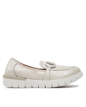 Pantofi sport dama  303663346 - Piele naturala - Ecru - Ecru