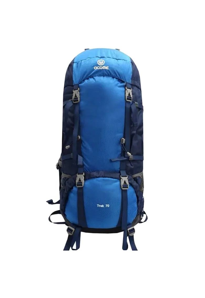 Rucsac turistic Acome  70L - albastru - 170x207x376mm