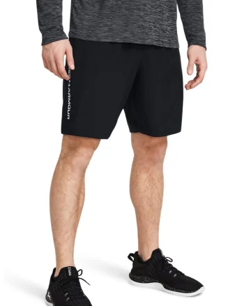 Pantaloni scurti pentru antrenament UA Tech™ Wordmark - Negru/Alb optic