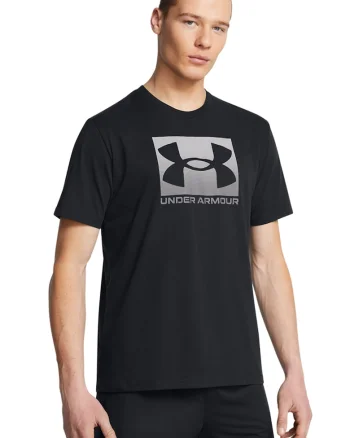 Tricou lejer cu logo Boxed - Negru