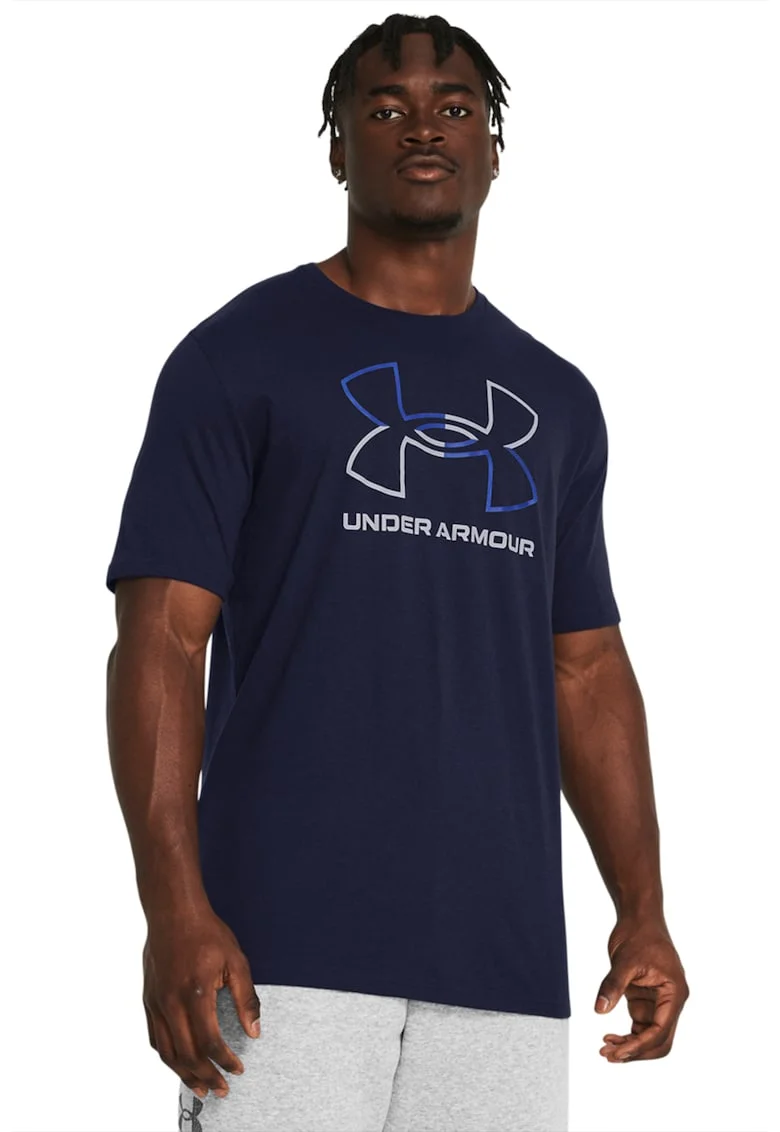 Tricou cu imprimeu logo Foundation - Bleumarin