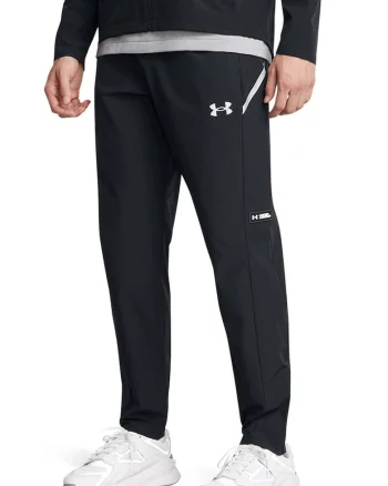 Pantaloni tricotati cu talie elastica - pentru fitness - Alb/Negru