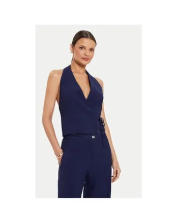 Vesta dama -  304574153 - Viscoza - Albastru - Albastru