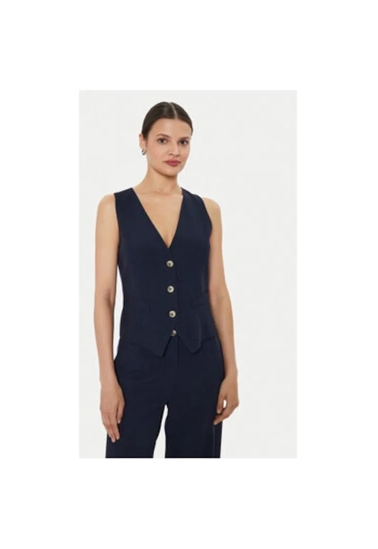 Vesta dama -  304549595 - Viscoza/In - Albastru - Albastru