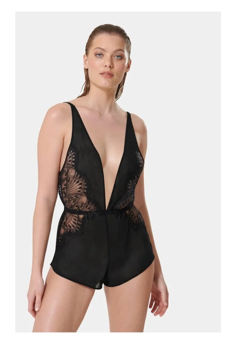 Pijama dama -  51757 - Poliester - Negru