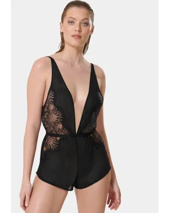 Pijama dama -  51757 - Poliester - Negru
