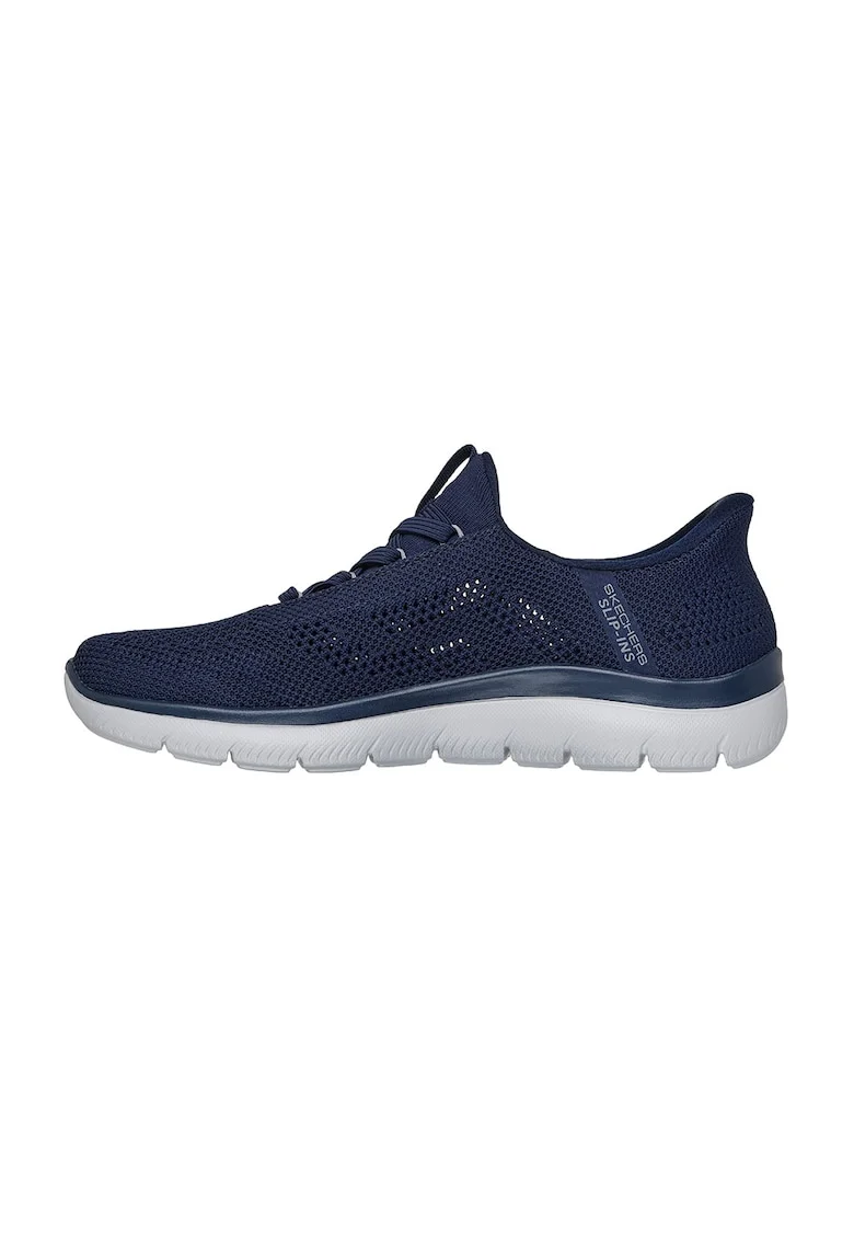 Pantofi sport slip-on din material textil cu perforatii Summits - Bleumarin