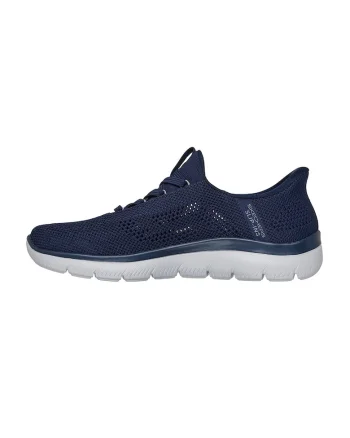 Pantofi sport slip-on din material textil cu perforatii Summits - Bleumarin