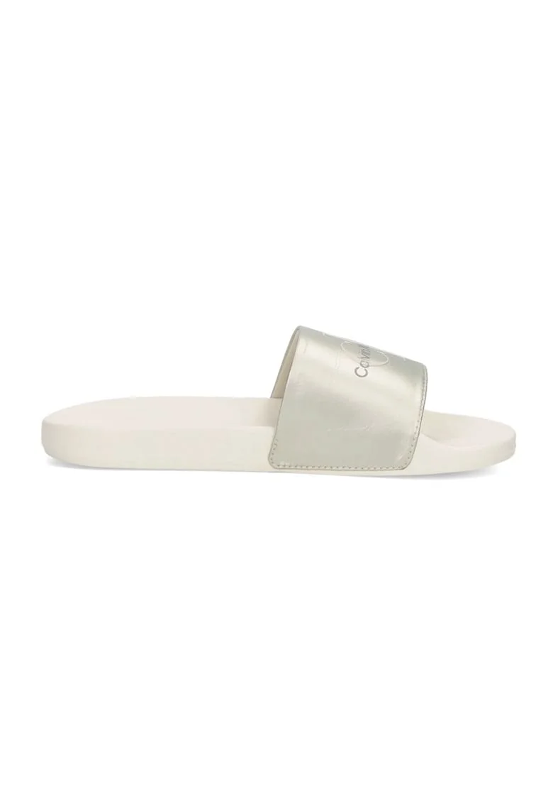 Papuci  pentru Femei - slide ny pearl - YW0YW01243-0GI - Alb - Alb