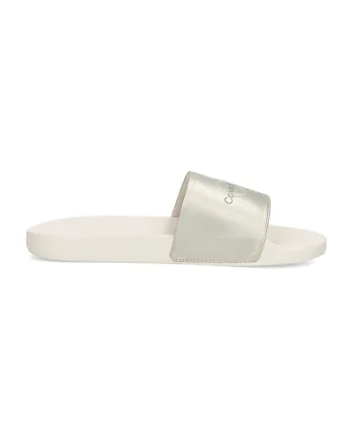 Papuci  pentru Femei - slide ny pearl - YW0YW01243-0GI - Alb - Alb
