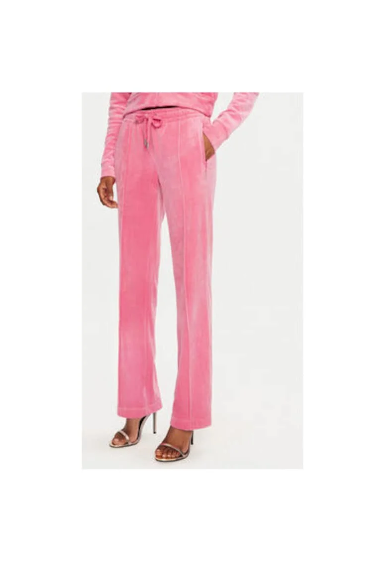 Pantaloni dama -  304460326 - Poliester - Roz