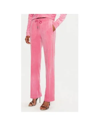 Pantaloni dama -  304460326 - Poliester - Roz