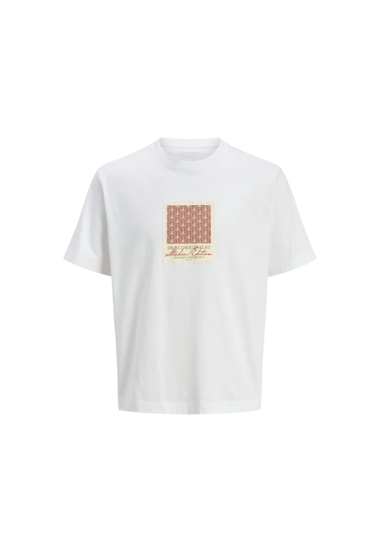 Tricou JACK &JONES Islington AOP 40210 - Alb