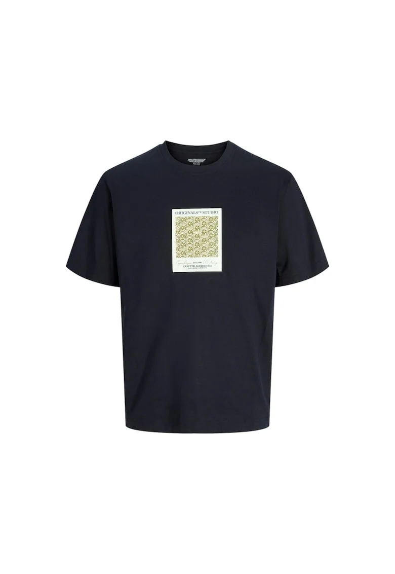 Tricou JACK &JONES Islington AOP 40205 - Negru