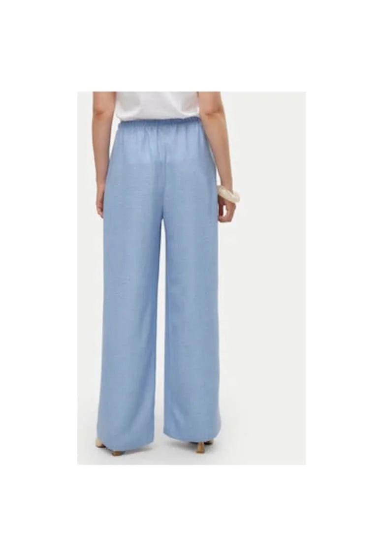 Pantaloni dama -  304786570 - Poliester - Albastru - Albastru