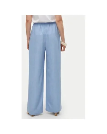 Pantaloni dama -  304786570 - Poliester - Albastru - Albastru