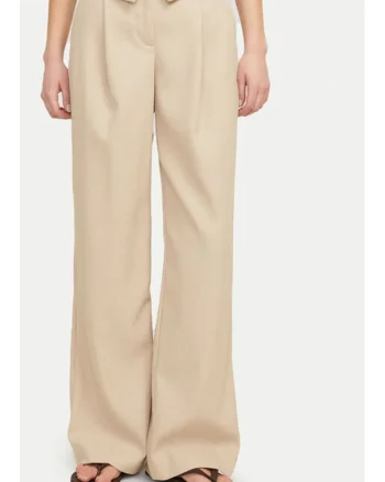 Pantaloni dama -  304703348 - Poliester - Bej - Bej