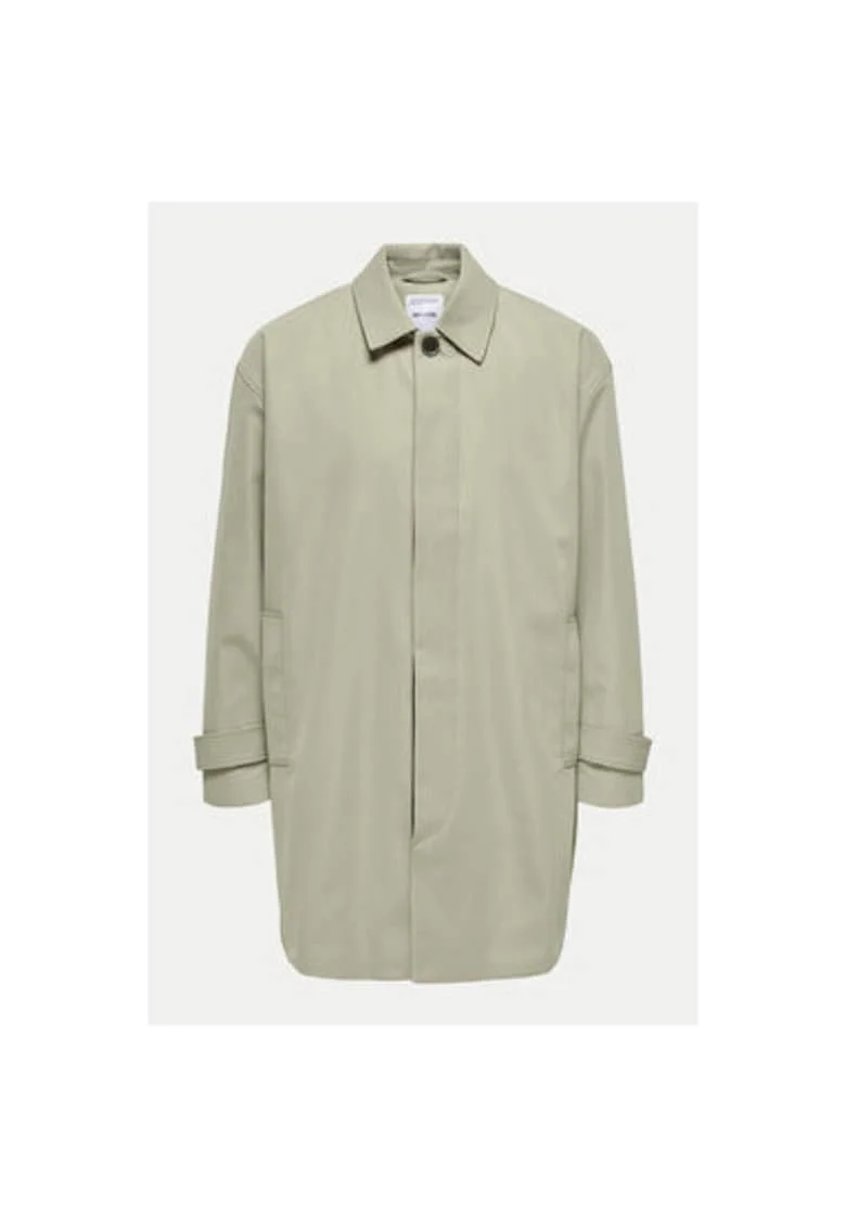 Trench barbati -  304493430 - Poliester - Bej - Bej