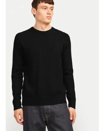 Pulover barbati -  304514104 - Poliester reciclat/Bumbac - Negru - Negru