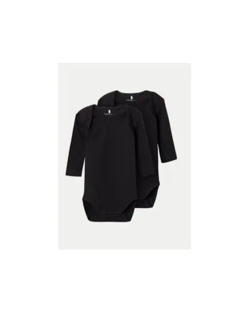 Set 2 body-uri copii -  304434334 - Bumbac organic/Bumbac - Negru - Negru