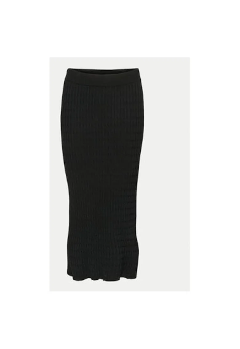 Fusta dama -  304751950 - Viscoza/Nylon - Negru - Negru