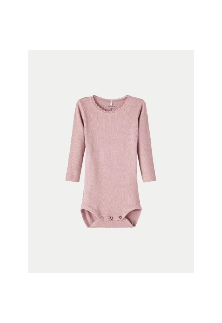 Body fete -  304433993 - Bumbac organic/Modal - Roz - Roz